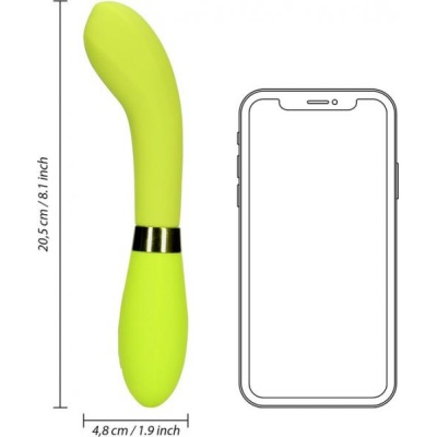 SILICONE G-SPOT VIBRATOR - LIME