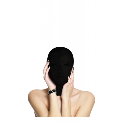 OUCH! SUBJUGATION MASK - BLACK HOOD
