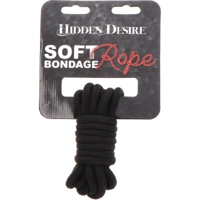 BONDAGE ROPE 3M BLACK 12,90