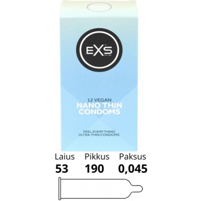 EXS NANO THIN CONDOMS 12TK.