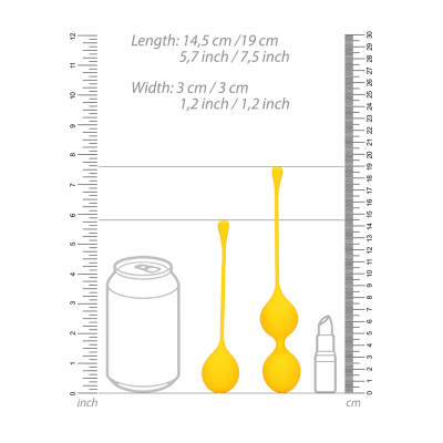 SILICONE KEGEL BALLS TRAINING SET