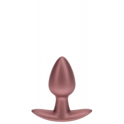SMOOTH SILICONE ANAL PLUG ROSE GOLD M