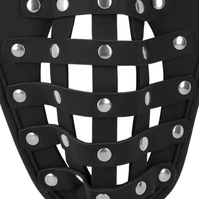 OUCH! PU LEATHER CHASTITY BELT WITH STRAPS
