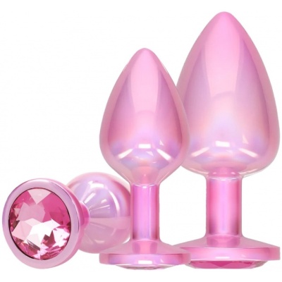 PARIS COLLECTION - METAL ANAL PLUG SET PINK