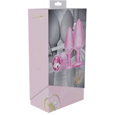 PARIS COLLECTION - METAL ANAL PLUG SET PINK