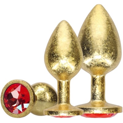 MILAN COLLECTION - METAL ANAL PLUG SET GOLD